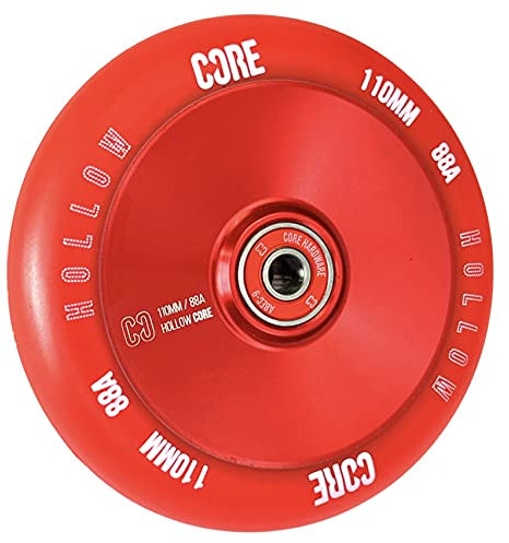 Core Hex Hollow Stunt-Scooter Rolle 110mm I Kinder I Trick I Tret I Roller I Rollen I Rad I Ersatz I Wheel (Hollow V2 Rot)