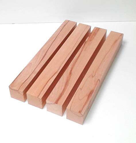 4 blocchi di legno di faggio massiccio 6 x 6 cm di spessore