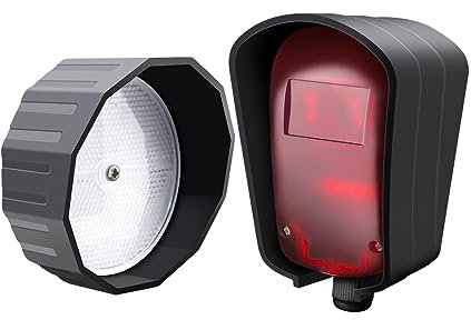 TOPENS TRF3 Reflexionslichtschranke Infrarot Sensorsystem Einfahrtssensor Lichtschranke mit Reflektor für Torantriebe Zugangskontrolle Sicherheitsalarmsysteme