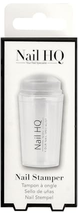 Nail HQ French Manicure Clear Jelly Stamper - Flexible Silicone Nail Art Tool For Salon Quality French Tips and Stamping Nail Art, Works on Natural and False Nails