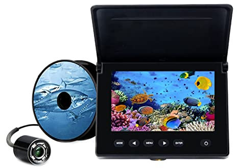 Samnuerly Nuova Fotocamera da Pesca Subacquea Professionale da 4,3 Pollici Fish Finder 1000TVL Fish Finder subacqueo con Pesca sul Ghiaccio da 0,8 m