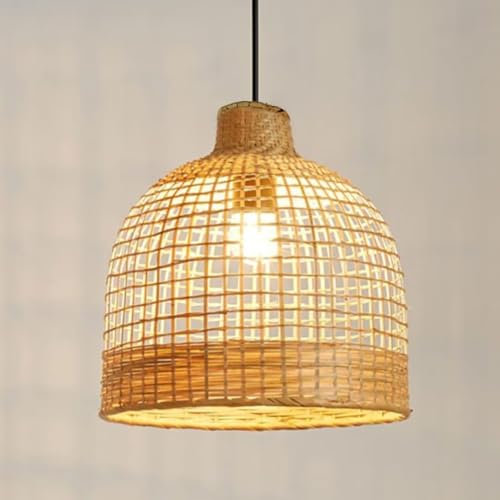 Creativo Bambù Fatto a Mano Lampada a Sospensione Stile Rustico Lampada a Sospensione Atmosfera Lampada a Sospensione Lampadario Decorativo Lampada a Sospensione Per Camera Da Letto, Soggiorno