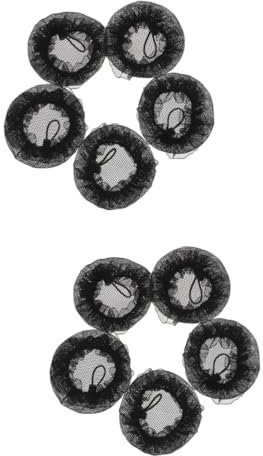 HAPINARY 10stücke Teiliges Elastische Haarnetze Für Duttfrisuren Verstellbare Haarnetze Mit Blumenmuster Für Tänzerinnen Stewardessen Und Elegante Anlässe