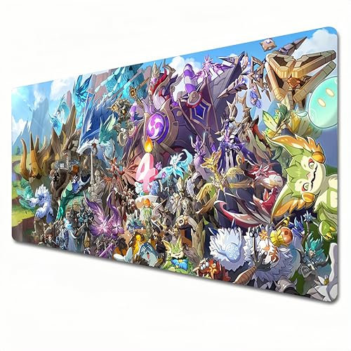 Genshin Impact Mouse pad|Gaming Mouse pad RGB|XL Mouse pad 800x300|Office Desk mat Large|Waterproof - Non-Slip (XL)