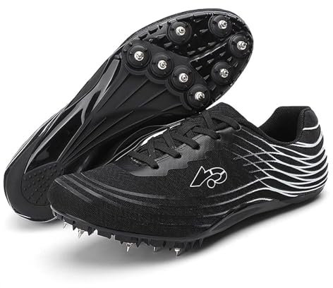 Zapatillas de Atletismo Profesionales con Clavos: Zapatillas de Running Transpirables, Zapatillas de Atletismo, Zapatillas de Malla Ligeras para Entrenamiento de Saltos