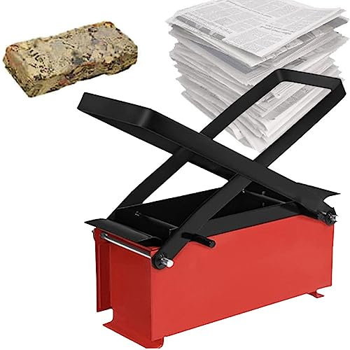 XCSCUK Paper Log Briquette Maker, Newspaper Brick Recycler Press, DIY Recycle Newspaper Briquette Maker, for Home