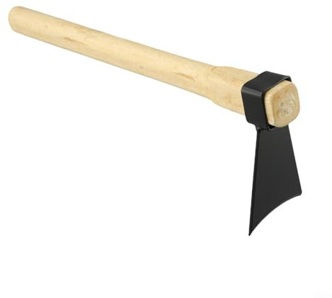 Azada de jardín multifuncional para deshierbar, cultivar y excavar en varios tipos de suelo (A)