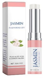 Jasmin Salbe Augen Stick, 2PCS Augencreme Gegen Falten und Augenringe für Frauen, Augencreme Gegen Tränensäcke für Augenpflege, Eye Cream with Jasmin, Augensalbe für Augenringe Entfernen