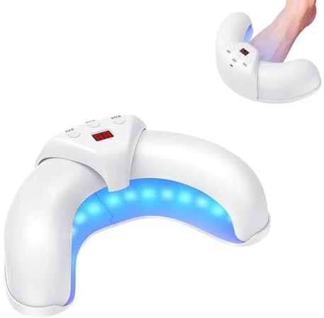 Appareil Traitement Laser Mycose Ongles,36W,Mycose Ongles des Pieds Nettoyage et Réparation Ongles Traitement, 7 Min Par Jour Traitement Mycose Ongle Pied Puissant, Pour Plusieurs Ongles (Blanc)