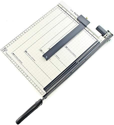 GPECTIFO Cortador de Papel, Cuchillo for Cortar Fotos, Cortador de Papel A4, Cortador de Papel de 12 Pulgadas con protección de Seguridad automática(Silver)