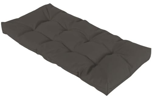 JORTUIO Bankauflage Sitzkissen Gartenkissen Bankkissen 90x50/100x50/110x50/120x50cm, Dicke Von 8-10cm,Sitzauflagen Loungekissen Sitzpolster Auflage Für Bänke/Gartenbank(Dunkelgrau,100x60cm)