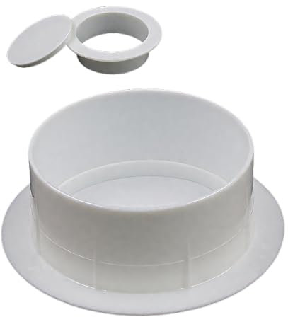 Generico Coperchio Foro a Parete, Copertura del Foro da Parete Decorativo in plastica, Copertura Decorativa per sfiato Protettivo per Tubo di Tubo di Aria condizionata Bianco Type160