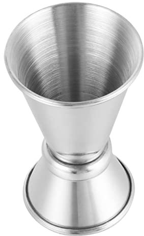 Hemobllo Vaso Medidor De Cóctel Doble Jigger 10 Onzas Acero Inoxidable Resistente Para Bar y Restaurante Suministro Profesional Para Coctelería y Vino