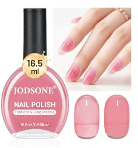 16,5 ml di gelatina rosa rosa smalto grande quantità di smalto per unghie ad asciugatura rapida, lucentezza duratura unghie fai da te viaggio nail art regalo