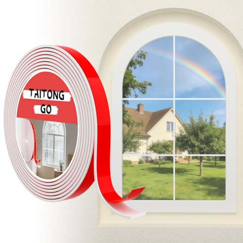 TAITONGGO Fenstersprossen Selbstklebend Weiß, 5m x 1,5cm Flexible Stuckleisten Wand Zierleisten, Leisten Selbstklebend Für Türen, Fenster, Spiegelrahmen, Wände, Decken, Böden, Fliesen