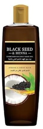 Parachute Blackseed & Henna Hair Oil 200ml | Nourishing Hair Oil with Natural Ingredients | Daily Hair Care Oil (Pack of 1)