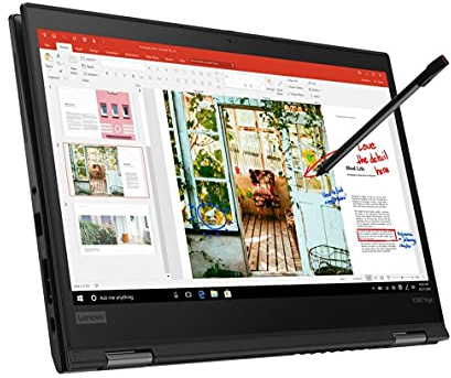 Lenovo ThinkPad X390 Yoga 13,3 Zoll Touch Display Intel Core i5-8365U 512GB SSD Festplatte 16GB Speicher Windows 11 Pro inkl. Digitizer Stift Notebook Laptop (Generalüberholt)