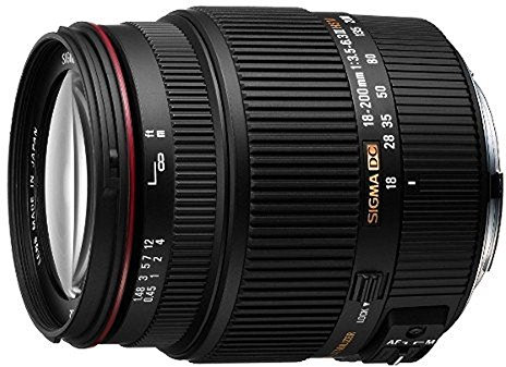 Sigma 18-200 mm F3,5-6,3 II DC HSM-Objektiv (62 mm Filterdurchmesser) für Sony Objektivbajonett