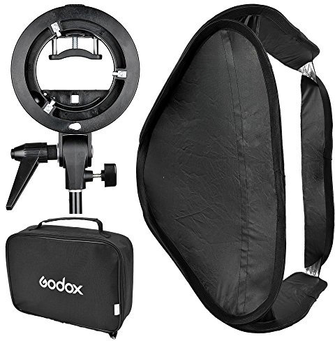 GODOX 60x60 Pieghevole Universale Softbox Con S Stile Staffa Speedlite Per Flash Bowens Supporto Accessori Direction Regolabile Con Tarion Flash Diffusore