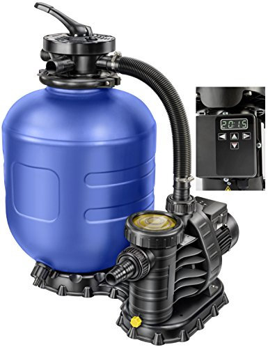 myPOOL Sandfilteranlage Premium mit Timer für Pools + Schwimmbecken bis 35m³| Hochwertige Filteranlage Made in Germany