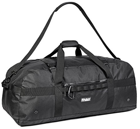 Fitdom 132L 36 Heavy Duty Extra Large Sports Gym Equipment Travel Duffel Bag W/Adjustable Shoulder & Compression Straps. Perfect for Soccer Baseball Basketball Hockey Football Team Coaches & More