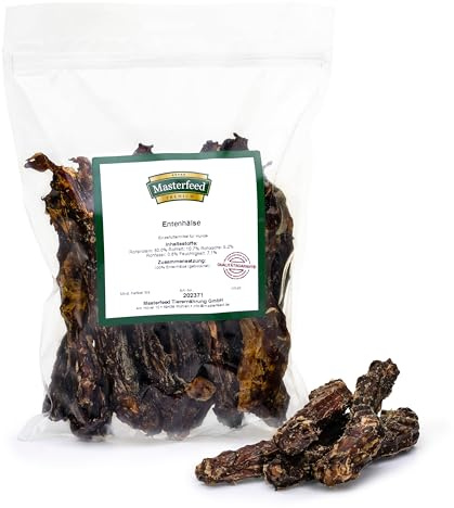 Masterfeed Entenhälse, Getrocknet, 100% Natürlich, Kauartikel für Hunde, 500 g