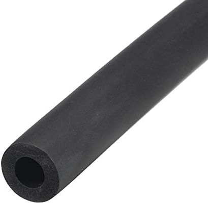 sourcing map Schaumstoffschlauch für Griffstütze, Rohrisolierung, 10 mm ID, 20 mm Außendurchmesser, 2 m Länge, Schwarz