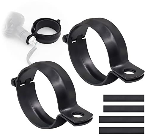 Ygmylandbb Supports de clignotants moto, Support de Montage Moto Clignotants, Indicateur Universel Pince De Fixation De Fourche,1 paire (Noir, 52MM-60MM)