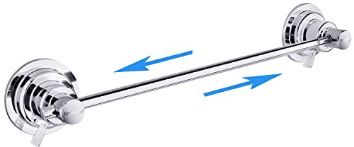 Sneatup Suction Cup Extendable 17-29 Stainless Steel Towel Bar (Chrome Plating)