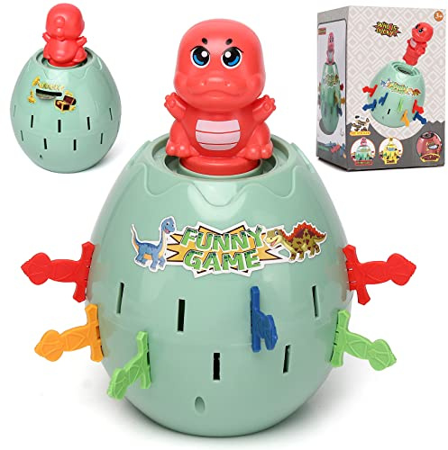 Big Pop Up Dinosaurier Klassische Kinder Brettspiel für 3 4 5 6 7 8 Jahre alt Jungen Mädchen, Familie und Vorschule Kinderspiel, Spielzeug Geschenke für Kinder Kleinkinder Junge Mädchen