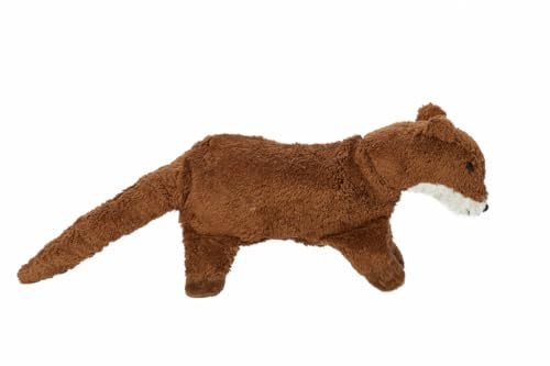 Kleiner SENGER NATURWELT Kuscheltier-Otter, Braun I Kuscheliger Begleiter, geeignet ab 3 Monaten I GOTS-zertifiziertes Plüschtier mit herausnehmbarem Wärmekissen zum Erhitzen oder Kühlen