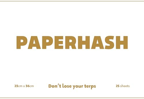 Paperhash - Papier professionnel pour concentrés, extraits, cires et huiles (23 cm x 36 cm | 25 feuilles)