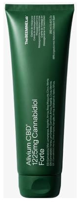 Alivium CBD Forte Crema De Masaje Corporal 250 Ml + 1225 mg CBD + Uso Tópico Bienestar + Efecto Frío Calor Reconfortante + Zonas Fatigadas Espalda Lumbares Cuello Hombros Rodillas + Autocuidado Diario