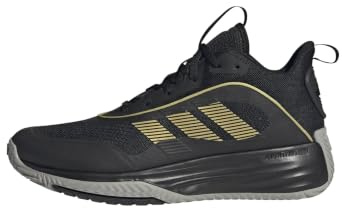 adidas Herren Own The Game 3 Shoes, Core Black/Gold Metallic/MGH Solid Grey, 46 EU