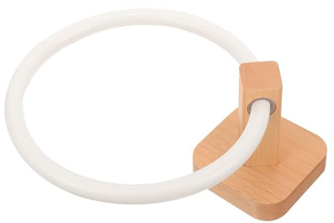 WATIIFUFU Handtuchhalter Für Badezimmer Und Küche Holz Handtuchring Als Geschirrtuchhalter Platzsparend Und Praktisch Für Handtücher Und Lappen