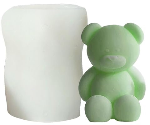 Bären-Silikonform - Sitzender Bär Eisform, Seifenform Bär Aus Silikon, Silikonformen Sind Langlebig Und Elastisch, Kerzenherstellung