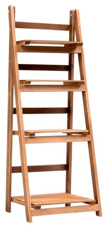 Ai-Youger Blumenregal,Leiterregal,Blumenleiter,Blumenterrasse, Blumenetage,Pflanzenständer mit 4 Ebenen,Klappbare Blumentreppe, für Indoor & Outdoor Balkon