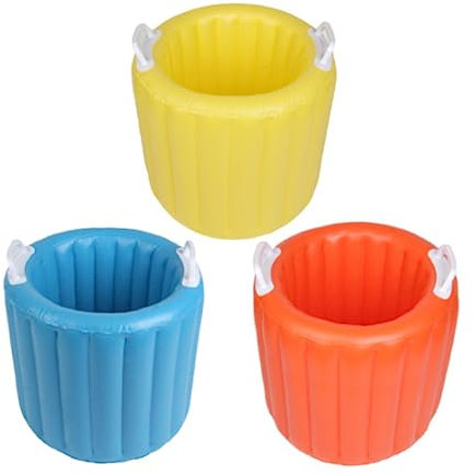 PRETYZOOM Inflatable Ice Bucket Foldable PVC Outdoor Camping Party Cooler for Drinks BBQ Picnic