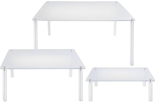 Présentoir à gâteaux, 3 supports transparents pour cupcakes, cupcakes, présentoir à gâteaux en acrylique pour anniversaire, Noël, mariage