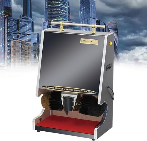 WEIMILOR Cireuse à Chaussures à Induction Automatique, cireuse à Chaussures électrique pour hôtel, Machine de Nettoyage de Chaussures Commerciale, Support pour Poste d'entrée, hôtel