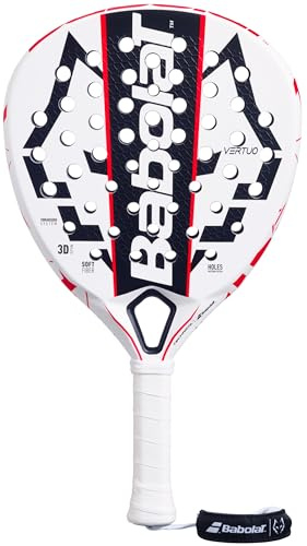 Babolat Technical Vertuo Juan Lebron Padel Racket (White/Black/Red)