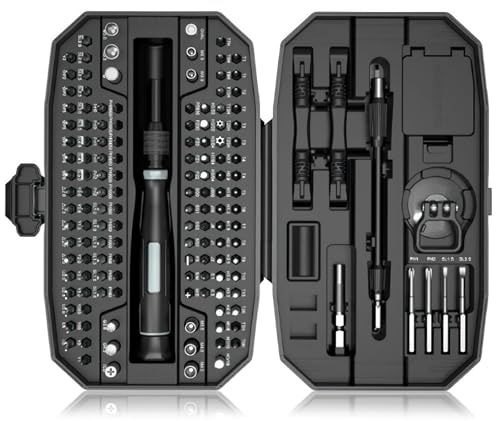 Screwdriver Set, 152 in 1 Repair Tool Kit with 140 Magnetic Precision Bits, Electronic Screwdriver Kit for Electronics, Computer, Laptop, MacBook, iPhone, Xbox Controller, Jewelers, Glasses