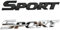 Emblema Adhesivo Sport, 2 Piezas 3D Etiqueta Engomada del Coche Emblema, Insignia Sport, Pegatina Sport, De La Defensa Trasera Insignia Metal Sport, Metal Emblema Fender Trunk Insignia Pegatina