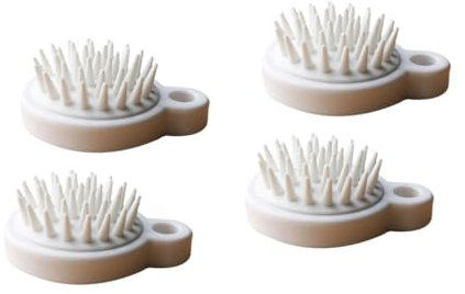 Ipetboom 4stücke Kopfhautmassagebürsten Sanfte Peeling-bürste Für Haarwäsche Für Entspannende Kopfhautpflege Strapazierfähigem Und Tpe Für Altersgruppen Geeignet