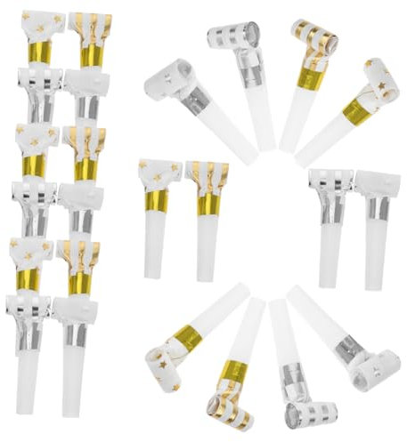 LIFKOME Pièces Souffleurs à Bruit pour Sifflets Festifs Amusants pour Anniversaires Célébrations de an Événements Festifs