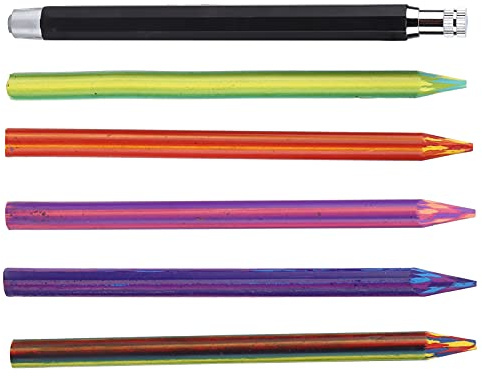 TIKATARER Lápiz Mecánico, Lápiz Mecánico de 5.6 Mm con Recargas de Color Lápices de Dibujo para Pintura Graffiti