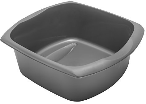 Addis Rectangular Washing up Bowl, Metallic, Large, 9.5 Litre