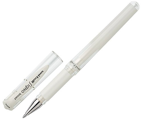 Uni-Ball Gel Impact UM-153 Tintenroller, breit, 1,0 mm, Weiß, 3 Stück