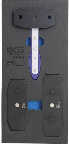 BGS 6680 | Werkstattwageneinlage 1/3: Bremskolben-Rückstell-Werkzeug | mit Ratschenfunktion | 7-tlg.