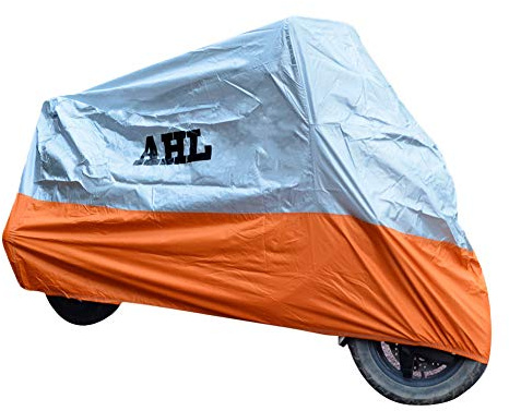 AHL XL Orange Wasserdicht Kälteschutz Regenschutz Staubdicht Faltgarage motorradgarage Motorroller abdeckplane Roller Abdeckung Motorrad abdeckplane Motorradabdeckung